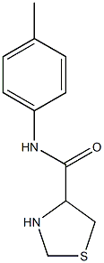 N-(4-methylphenyl)-1,3-thiazolidine-4-carboxamide Struktur