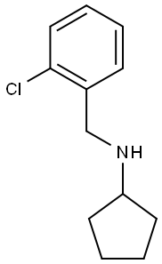 N-[(2-chlorophenyl)methyl]cyclopentanamine Struktur