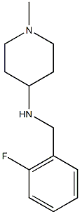 N-[(2-fluorophenyl)methyl]-1-methylpiperidin-4-amine Struktur