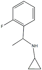 N-[1-(2-fluorophenyl)ethyl]cyclopropanamine Struktur