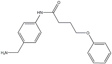 N-[4-(aminomethyl)phenyl]-4-phenoxybutanamide Struktur