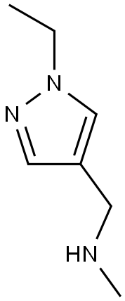 (1-Ethyl-1H-pyrazol-4-yl-methyl) methylamine Struktur