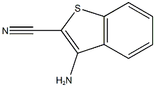 3-amino-1-benzothiophene-2-carbonitrile Struktur