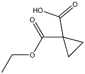 1-(Ethoxycarbonyl)cyclopropane-1-carboxylic acid Struktur