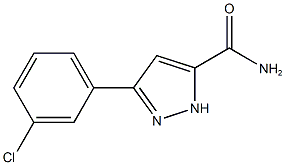 3-(3-Chlorophenyl)-1H-pyrazole-5-carboxamide Struktur