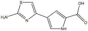 4-(2-AMINO-1,3-THIAZOL-4-YL)-1H-PYRROLE-2-CARBOXYLIC ACID Struktur