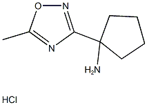 1-(5-METHYL-1,2,4-OXADIAZOL-3-YL)CYCLOPENTANAMINE HYDROCHLORIDE Struktur