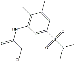 2-CHLORO-N-{5-[(DIMETHYLAMINO)SULFONYL]-2,3-DIMETHYLPHENYL}ACETAMIDE Struktur