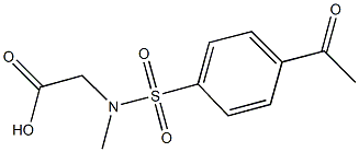 (4-ACETYLPHENYL)SULFONYL](METHYL)AMINO]ACETIC ACID Struktur