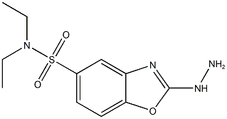 N,N-DIETHYL-2-HYDRAZINO-1,3-BENZOXAZOLE-5-SULFONAMIDE Struktur