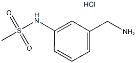 N-[3-(AMINOMETHYL)PHENYL]METHANESULFONAMIDE HYDROCHLORIDE Struktur