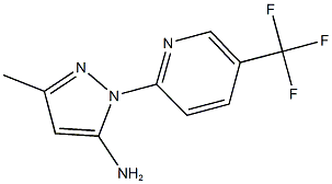 3-METHYL-1-[5-(TRIFLUOROMETHYL)PYRIDIN-2-YL]-1H-PYRAZOL-5-AMINE Struktur