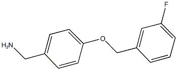 1-{4-[(3-FLUOROBENZYL)OXY]PHENYL}METHANAMINE Struktur