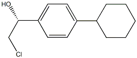 (1R)-2-CHLORO-1-(4-CYCLOHEXYLPHENYL)ETHANOL Struktur