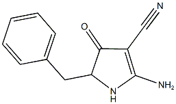 2-AMINO-5-BENZYL-4-OXO-4,5-DIHYDRO-1H-PYRROLE-3-CARBONITRILE Struktur