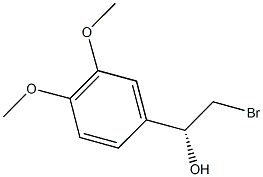 (1R)-2-BROMO-1-(3,4-DIMETHOXYPHENYL)ETHANOL Struktur