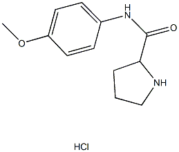 N-(4-methoxyphenyl)pyrrolidine-2-carboxamide hydrochloride Structure