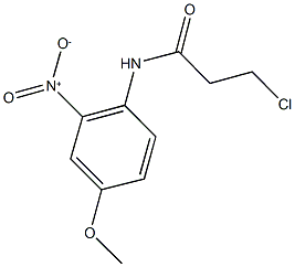 3-chloro-N-(4-methoxy-2-nitrophenyl)propanamide Struktur