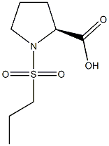 (2S)-1-(propylsulfonyl)pyrrolidine-2-carboxylic acid Struktur