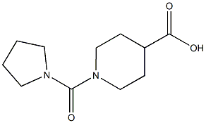 1-(pyrrolidin-1-ylcarbonyl)piperidine-4-carboxylic acid Struktur