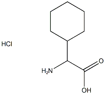 2-amino-2-cyclohexylacetic acid hydrochloride Struktur