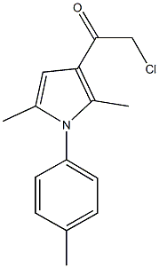 2-Chloro-1-(2,5-dimethyl-1-p-tolyl-1H-pyrrol-3-yl)-ethanone Struktur