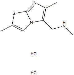 N-[(2,6-dimethylimidazo[2,1-b][1,3]thiazol-5-yl)methyl]-N-methylamine dihydrochloride Struktur