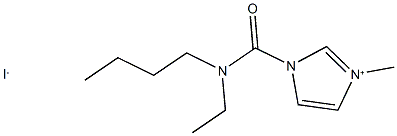 1-{[butyl(ethyl)amino]carbonyl}-3-methyl-1H-imidazol-3-ium iodide Struktur