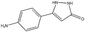 5-(4-aminophenyl)-1,2-dihydro-3H-pyrazol-3-one Struktur