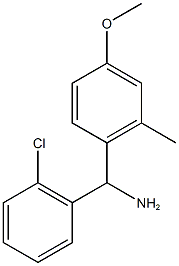 (2-chlorophenyl)(4-methoxy-2-methylphenyl)methanamine Struktur