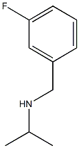 [(3-fluorophenyl)methyl](propan-2-yl)amine Struktur