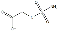 [(aminosulfonyl)(methyl)amino]acetic acid Struktur