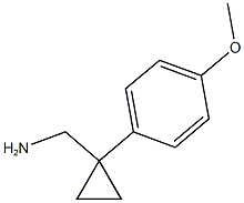 [1-(4-methoxyphenyl)cyclopropyl]methanamine Struktur