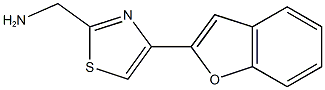 [4-(1-benzofuran-2-yl)-1,3-thiazol-2-yl]methanamine Struktur