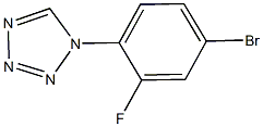 1-(4-bromo-2-fluorophenyl)-1H-tetrazole Struktur