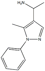 1-(5-methyl-1-phenyl-1H-pyrazol-4-yl)ethan-1-amine Struktur