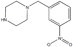 1-[(3-nitrophenyl)methyl]piperazine Struktur