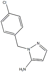 1-[(4-chlorophenyl)methyl]-1H-pyrazol-5-amine Struktur