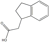 2-(2,3-dihydro-1H-inden-1-yl)acetic acid Struktur