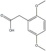 2-(2,5-dimethoxyphenyl)acetic acid Struktur