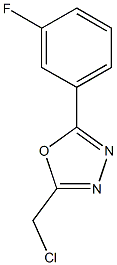 2-(chloromethyl)-5-(3-fluorophenyl)-1,3,4-oxadiazole Struktur