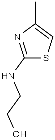 2-[(4-methyl-1,3-thiazol-2-yl)amino]ethan-1-ol Struktur