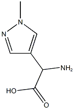 2-amino-2-(1-methyl-1H-pyrazol-4-yl)acetic acid Struktur