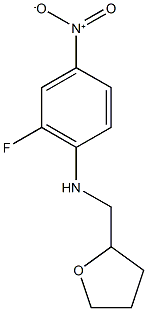 2-fluoro-4-nitro-N-(oxolan-2-ylmethyl)aniline Struktur