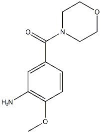 2-methoxy-5-(morpholin-4-ylcarbonyl)aniline Struktur