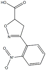 3-(2-nitrophenyl)-4,5-dihydro-1,2-oxazole-5-carboxylic acid Struktur