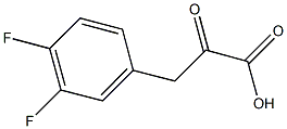 3-(3,4-difluorophenyl)-2-oxopropanoic acid Struktur