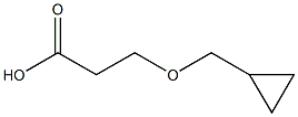 3-(cyclopropylmethoxy)propanoic acid Struktur