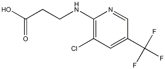 3-{[3-chloro-5-(trifluoromethyl)pyridin-2-yl]amino}propanoic acid Struktur