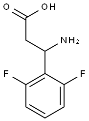 3-amino-3-(2,6-difluorophenyl)propanoic acid Struktur